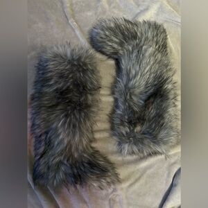 Faux fur knee high yeti rave winter boots